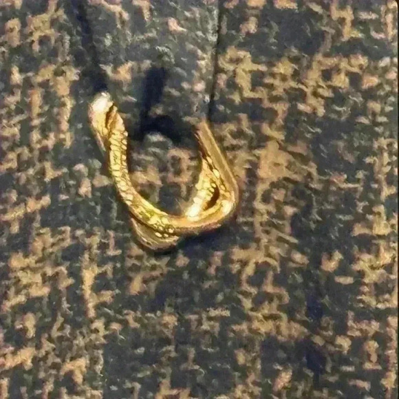 Michael Kors-Brown/Black Argyle/Diamond Blouse w cinched bttm -Women’s… - Picture 2 of 6